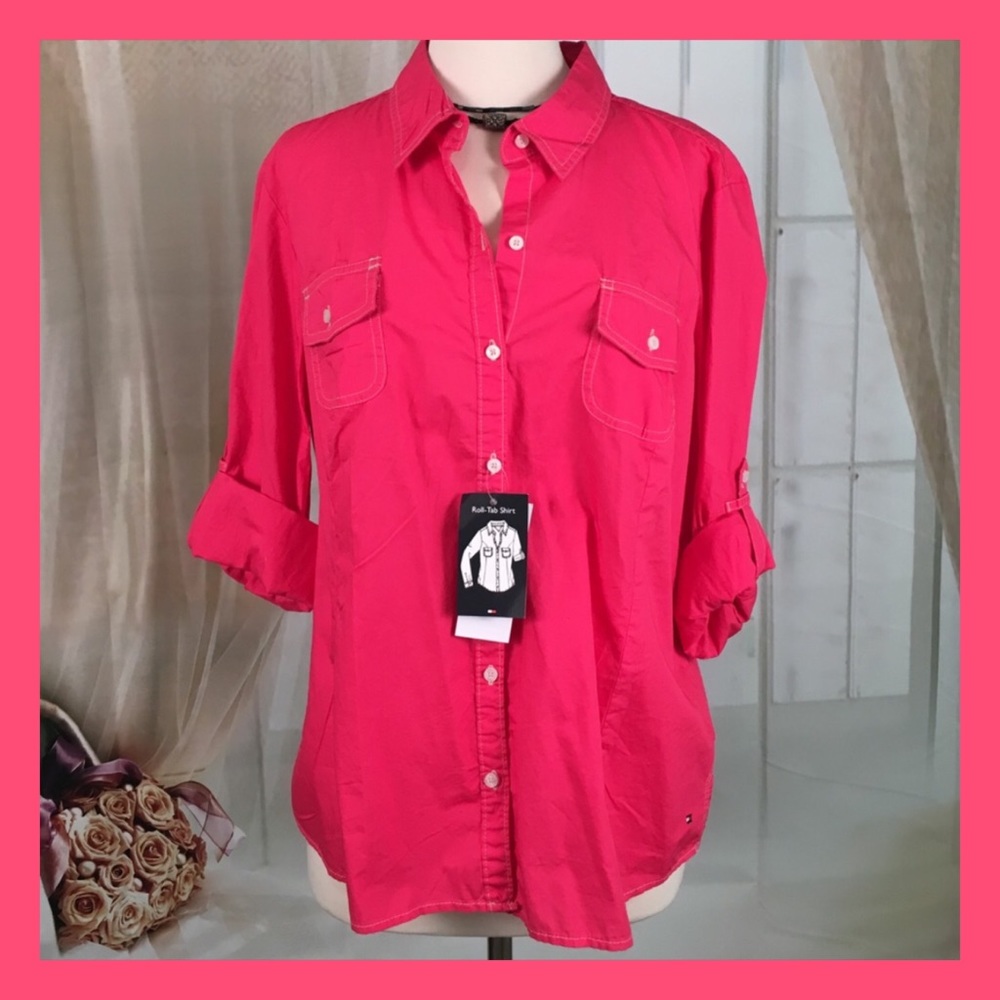 Tommy Hilfiger Pink Button Up Shirt